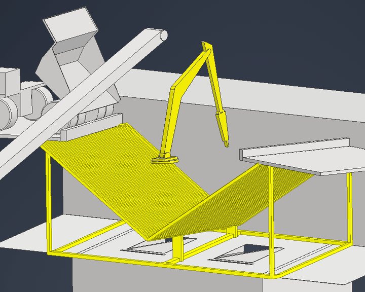3D concept model of a materials transfer arrangement developed during a JAEKA study.