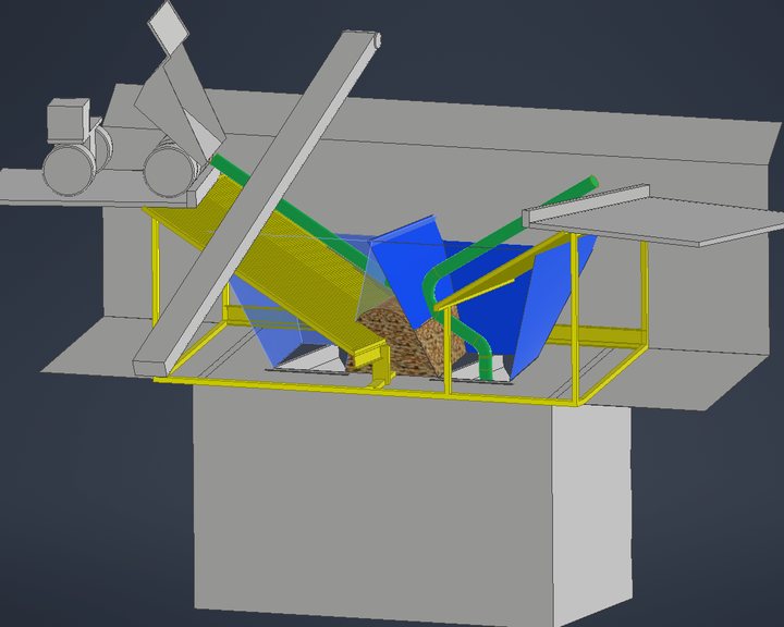3D concept model of a materials transfer arrangement developed during a JAEKA study.